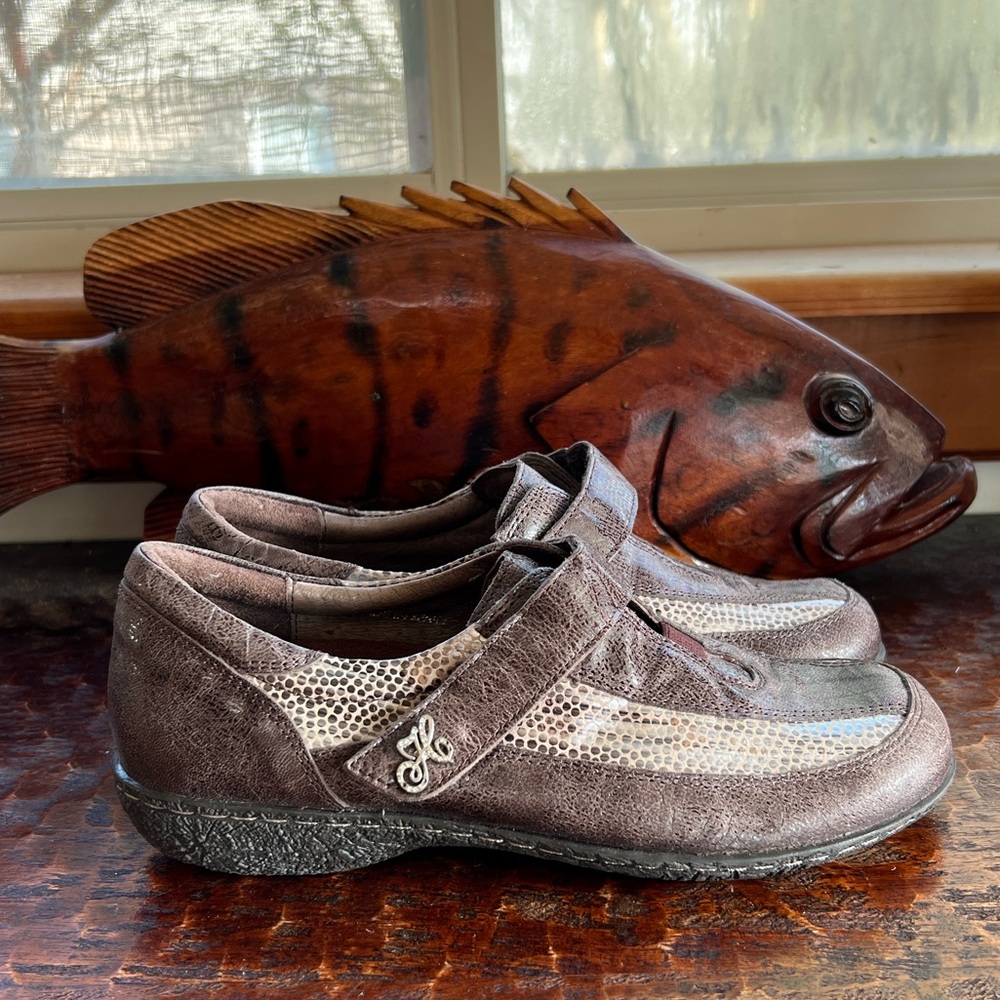 Helle Comfort Shoes Lagenlook Fine Italian and Spanish multi-texture Leather